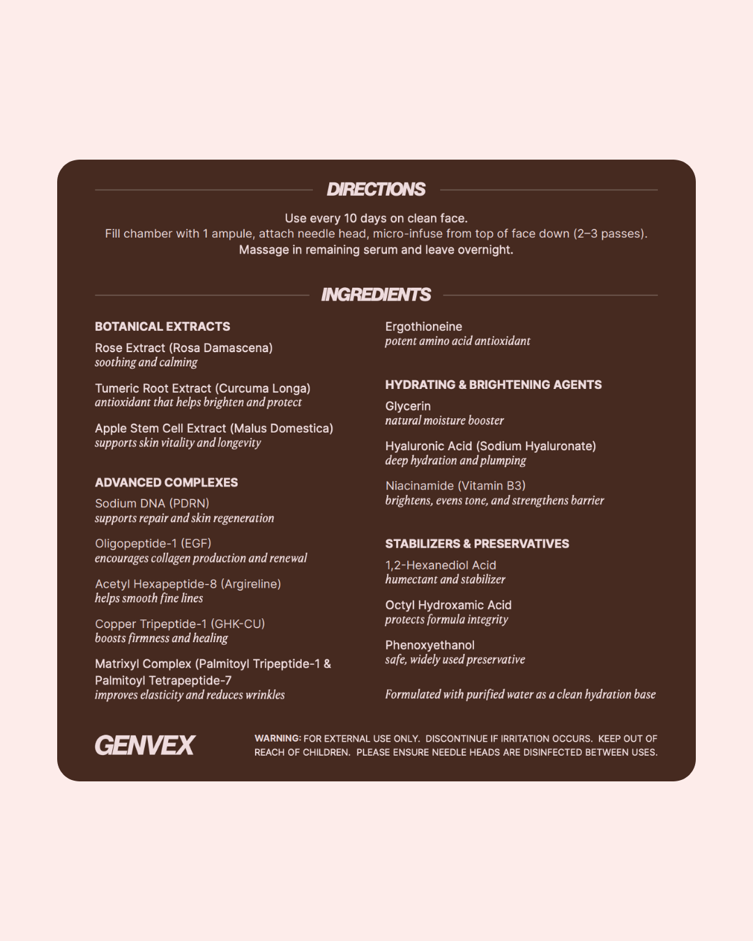 Skin Micro-Infusion Peptide System - GHK-Cu 0.05%